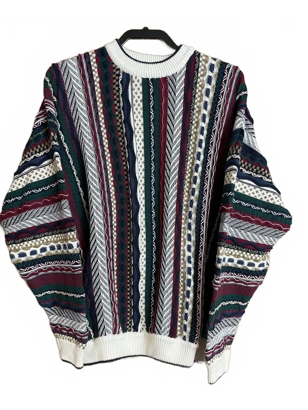 Cotton Traders vintage 90’s sweater textured design.